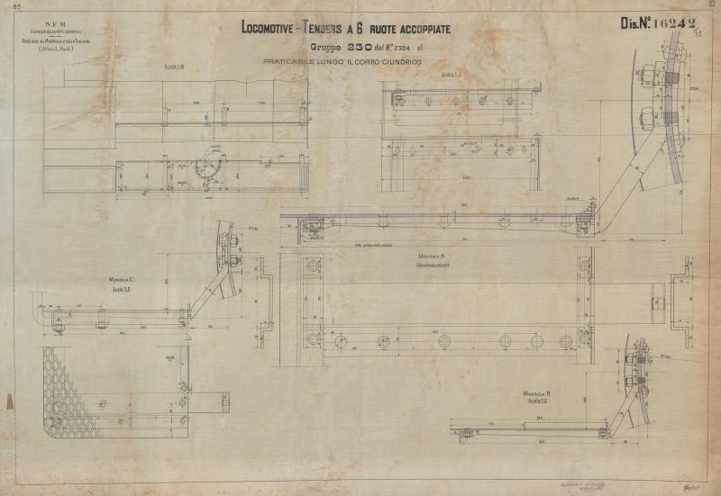 Locomotive gruppo 230 - praticabile lungo il corpo cilindrico