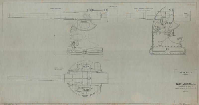 Cannone 102/42  - navale antiaereo per sommergibile