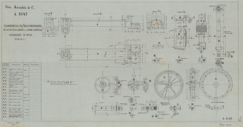 Cannone da 76/50 - congegno di mira
