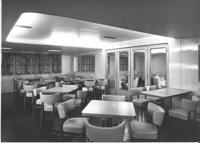 Enotria - Interno sala da pranzo di prima classe