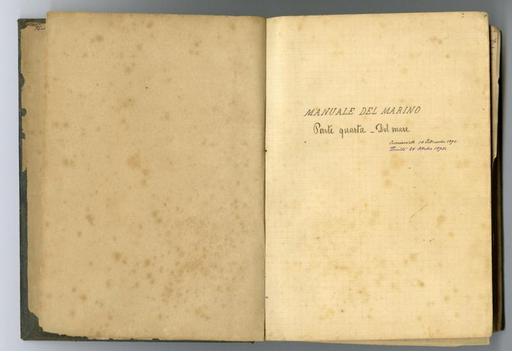 &quot;Manuale del Marino - Parte quarta - Del Mare&quot;