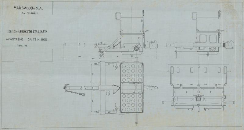 Costruzione da 75 - avantreno
