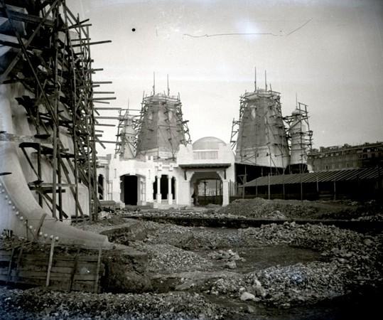 Genova - Expo 1914 - padiglione in costruzione