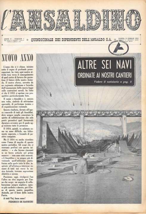 L&#039;Ansaldino, n. 1, 1955