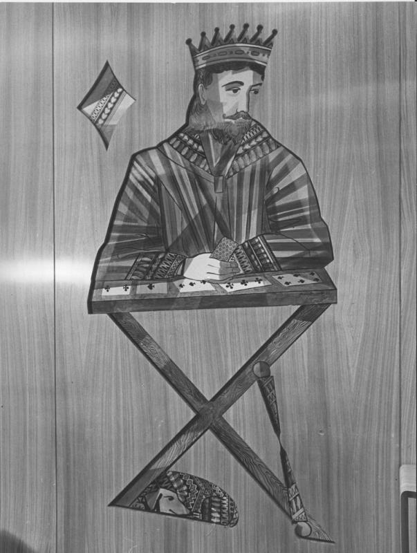 Giulio Cesare - Particolare del pannello decorativo sala da gioco