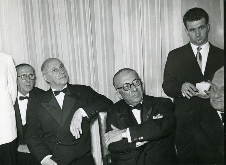 Giovanni Ansaldo, S. Grotta, Arnoldo Mondadori e Paolo Marzotto