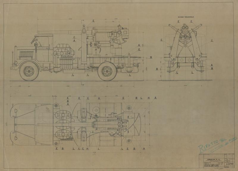 Auto cannone da 90/53 - autotelaio lancia