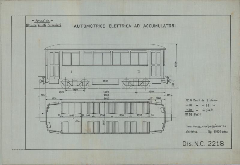 Automotrice elettrica ad accumulatori