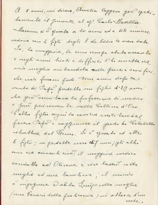 Lettera di Mariannina Nocetti, Lugano, 18 dicembre 1946, 2° parte.
Flavia Steno non lesse mai questa lettera in quanto morì improvvisamente il giorno successivo alla sua stesura, il 19 dicembre 1946.