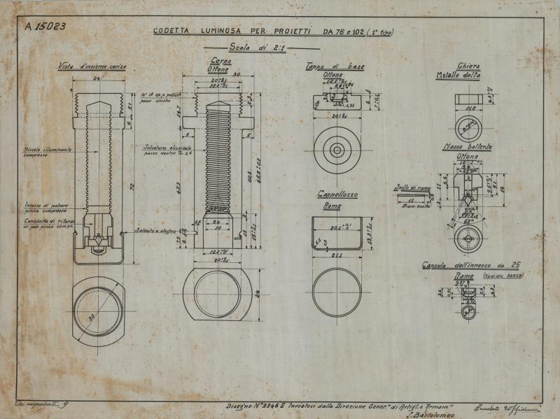 Proietti da 78 e 102 - codetta luminosa