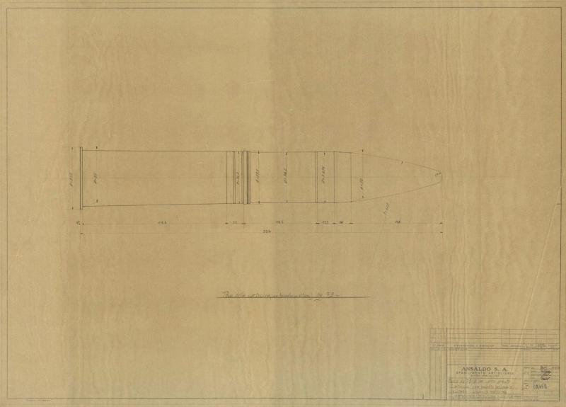 Obice 75/18 - cartuccia con proietto perforante