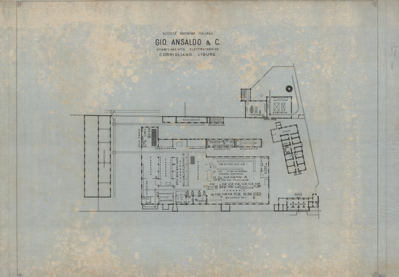 Stabilimento Elettrotecnico di Cornigliano - planimetria