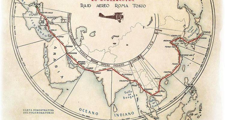 Sf. 36 - Mappa volo Roma - Tokio