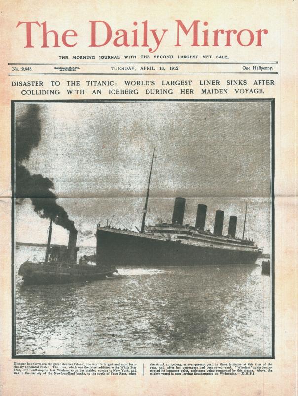 The Daily Mirror, 16 aprile 1912