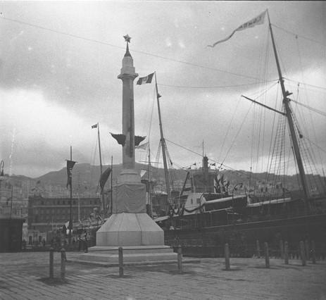 Genova - ponte Federico Guglielmo - monumento