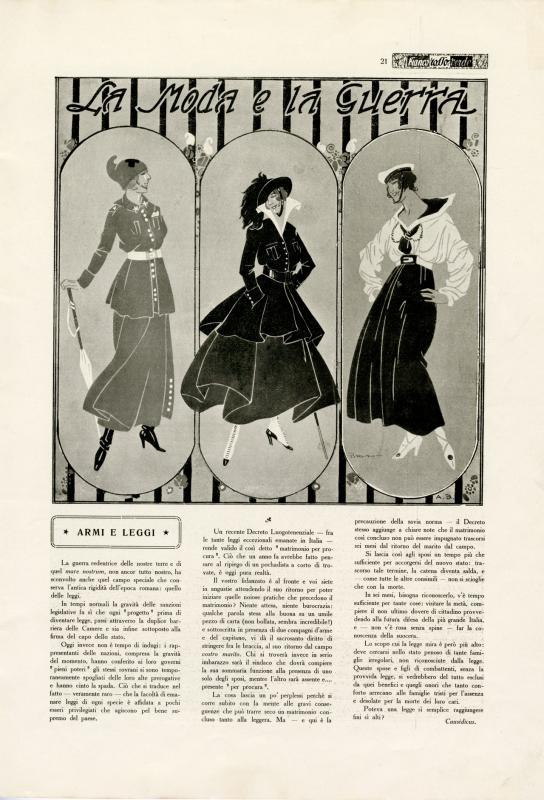 Bianco Rosso e Verde, n. 3, 1915 - La moda e la guerra, p. 13