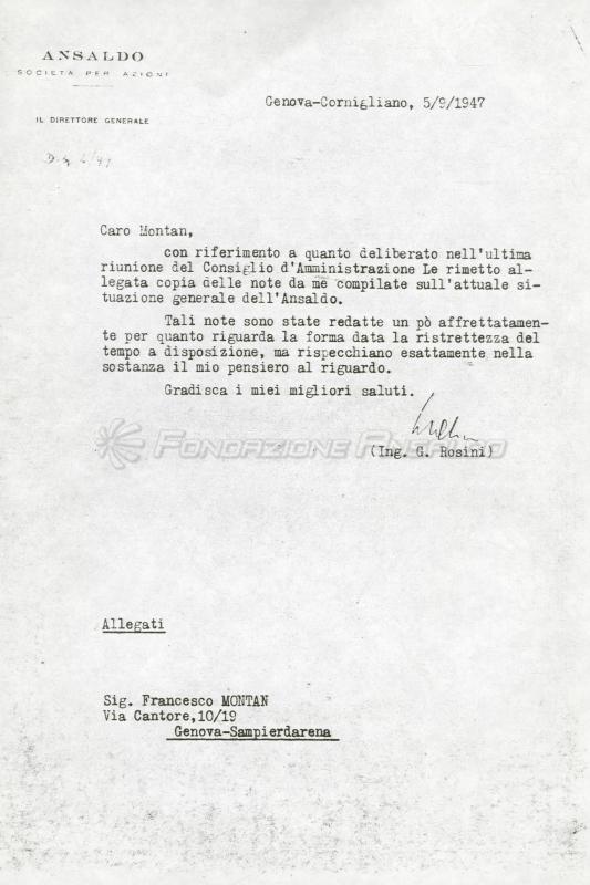 Lettera di accompagnamento