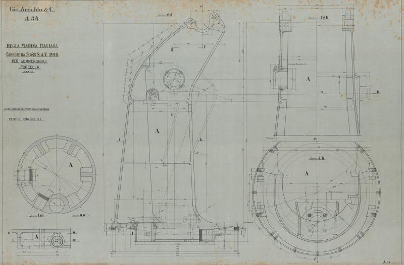 Cannone da 76/45 - forcella