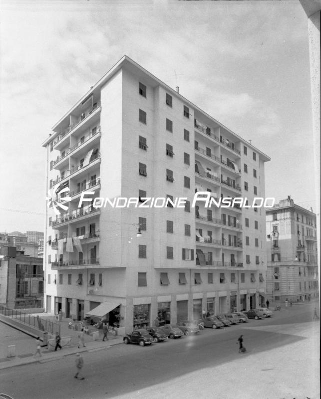 Genova - corso De Stefanis- costruzione nuovi caseggiati
