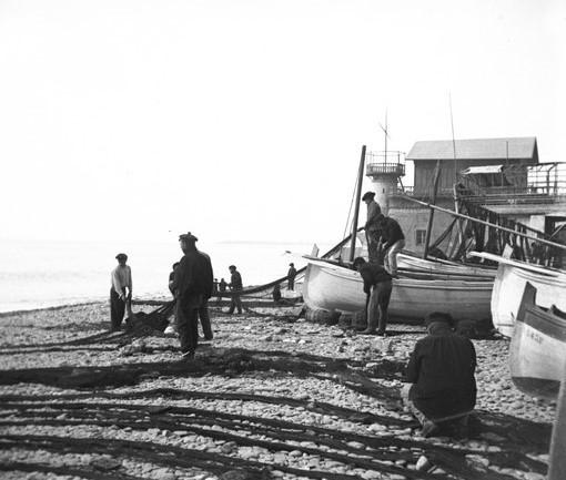 Scene di pescatori alla Foce (taglio)