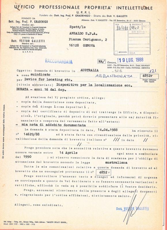Dispositivo per la localizzazione di tondini annegati in cementi armati con alte densità di armatura (AU)