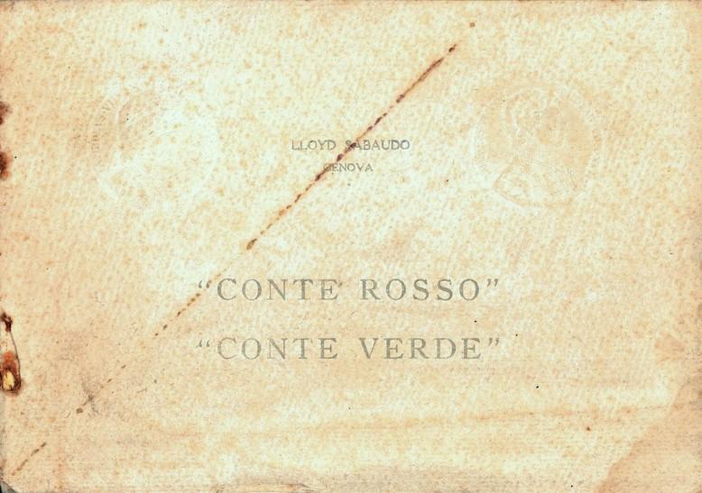 Conte Rosso (t/n) e Conte Verde (t/n) - opuscolo pubblicitario