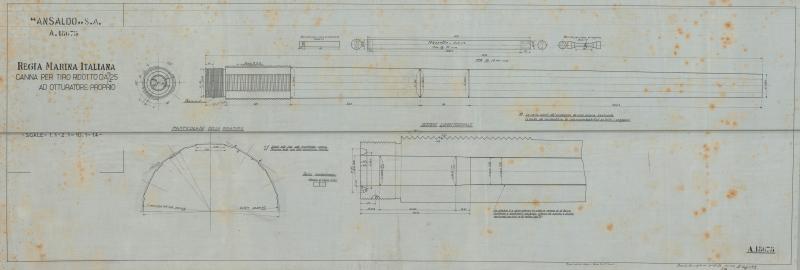 Mitragliera Colt - canna per tiro ridotto da 25 a otturatore proprio