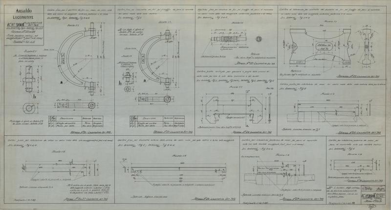 Attrezzi per Locomotive Gruppo 743 - sale montate, motrici ed accoppiate