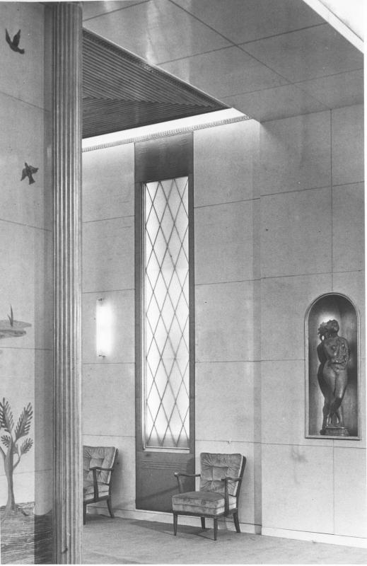 Italia - Scorcio tra la galleria di accesso alla sala delle feste di prima classe e il muro della  sala delle feste di prima classe