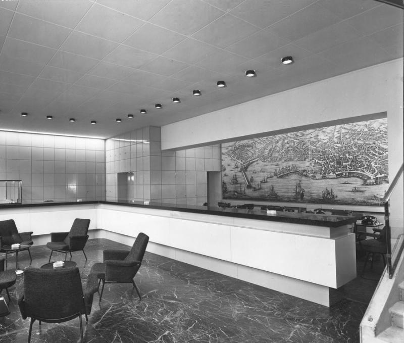 Uffici  Italia di navigazione -  Pianterreno - Sala ricezione Passeggeri  1955