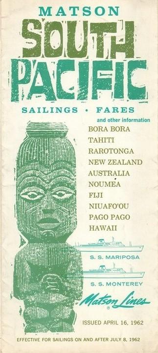Mariposa (s/s) e Monterey (s/s) - Sailings, fares and other information