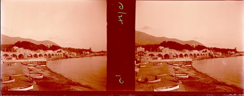 Sturla - La spiaggia e il ponte della ferrovia (originale)