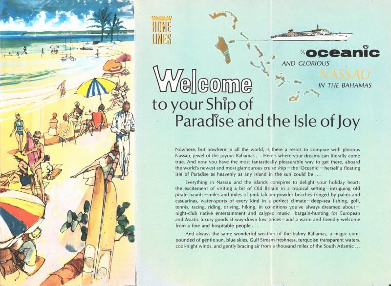 Oceanic (s/s) and glorious Nassau in the Bahamas