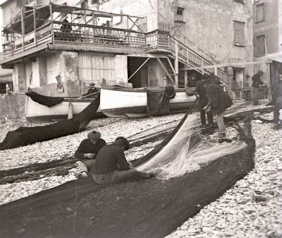 Scene di pescatori alla Foce (taglio)