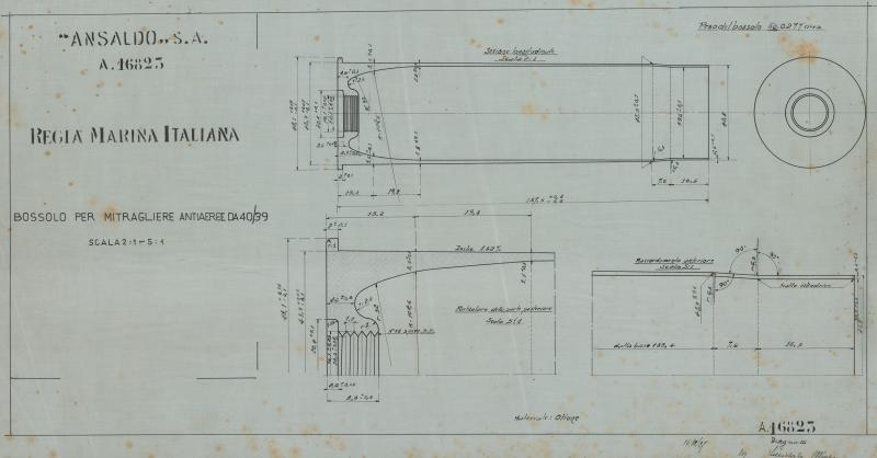 Mitragliere antiaeree da 40/39 - bossolo