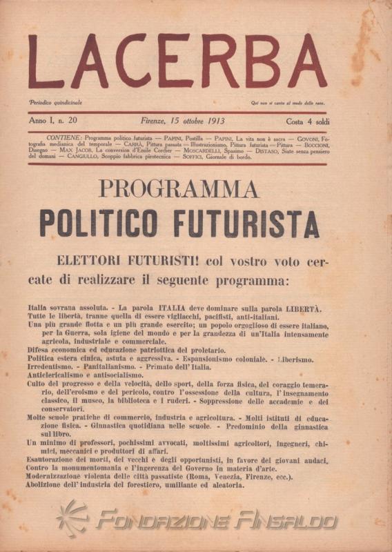 Lacerba, n. 20, 1913