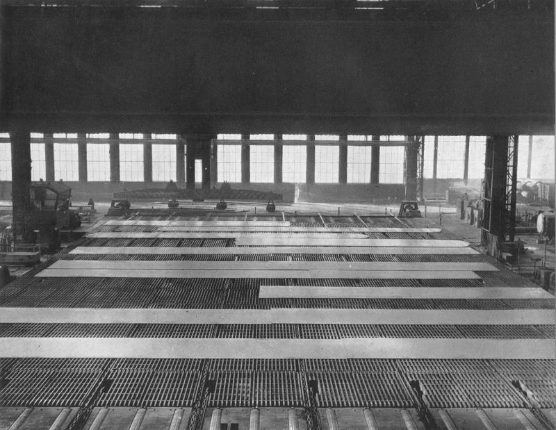 Veduta di lamiere sul piano di raffreddamento, n. 3, 1962
