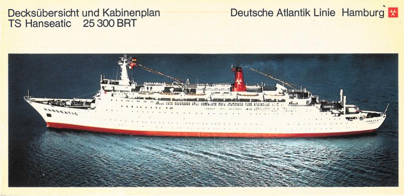 Hanseatic (t/s)  - Decksübersicht und Kabinenplan