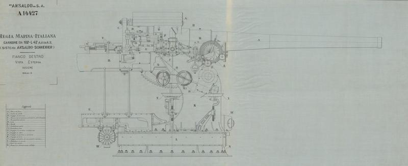 Cannone 102/42 - fianco destro