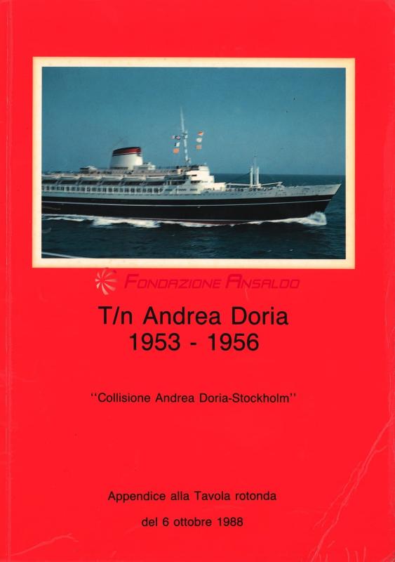 Andrea Doria (t/n) - collisione con m/n Stockholm