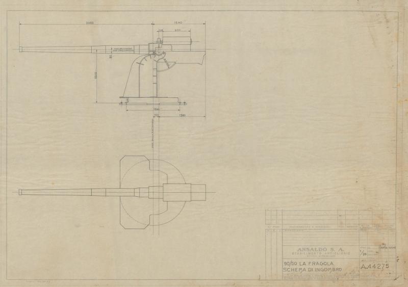 Costruzione 90/50 - schema di ingombro
