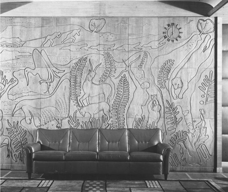 Italia - Decorazione del muro della sala di soggiorno di prima classe