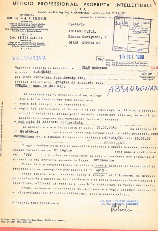 Griglia di supporto del nocciolo di un reattore nucleare e procedimento di fabbricazione della stessa (GB)