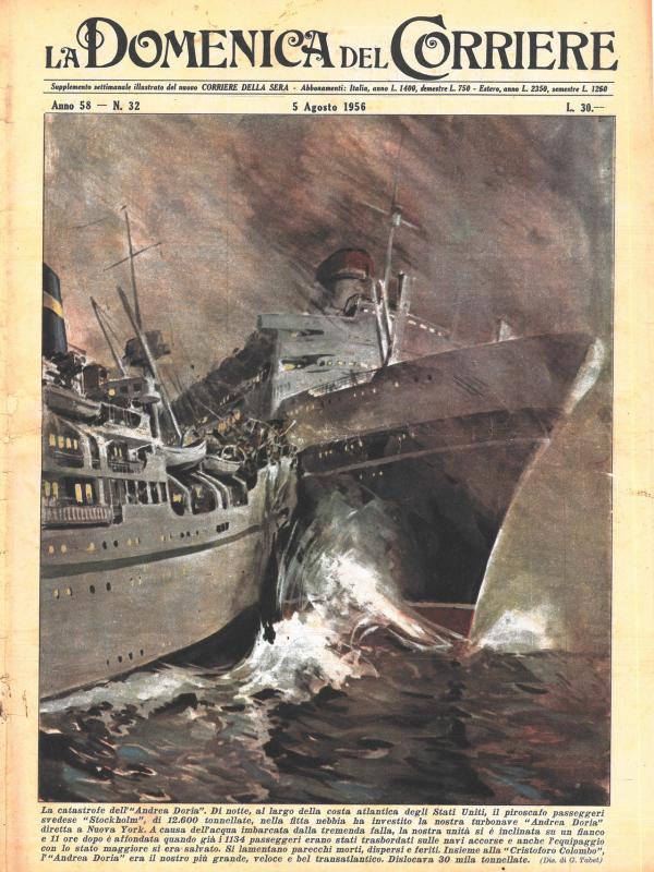 La Domenica del Corriere. Supplemento settimanale illustrato del nuovo Corriere della Sera, n. 32, 1956