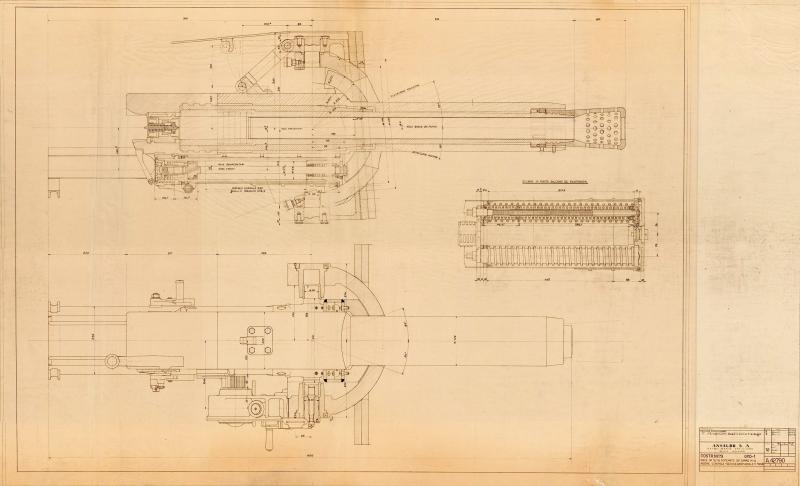 Obice da 75/18 su carro M13 - insieme