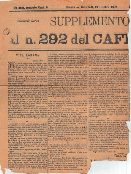 Articolo tratto da "Il Caffaro"