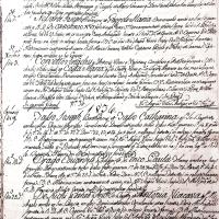 Registrazione del matrimonio tra Giuseppe Nossardi e Maria Gazzolo; 1835