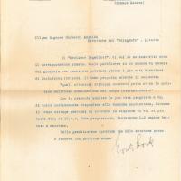 Lettera di Erich Stock a Giovanni Ansaldo, 8-12-1937