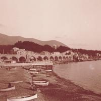 Sturla - La spiaggia e il ponte della ferrovia (taglio)