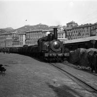 Ponte Calvi - Un treno merci (taglio)